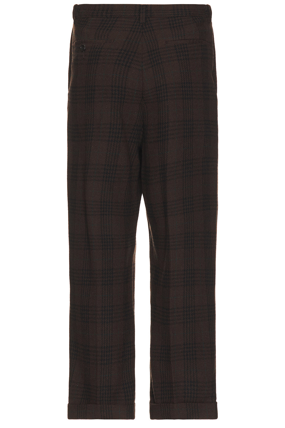 Ivy Trousers Wide Recycle Wool Plaid