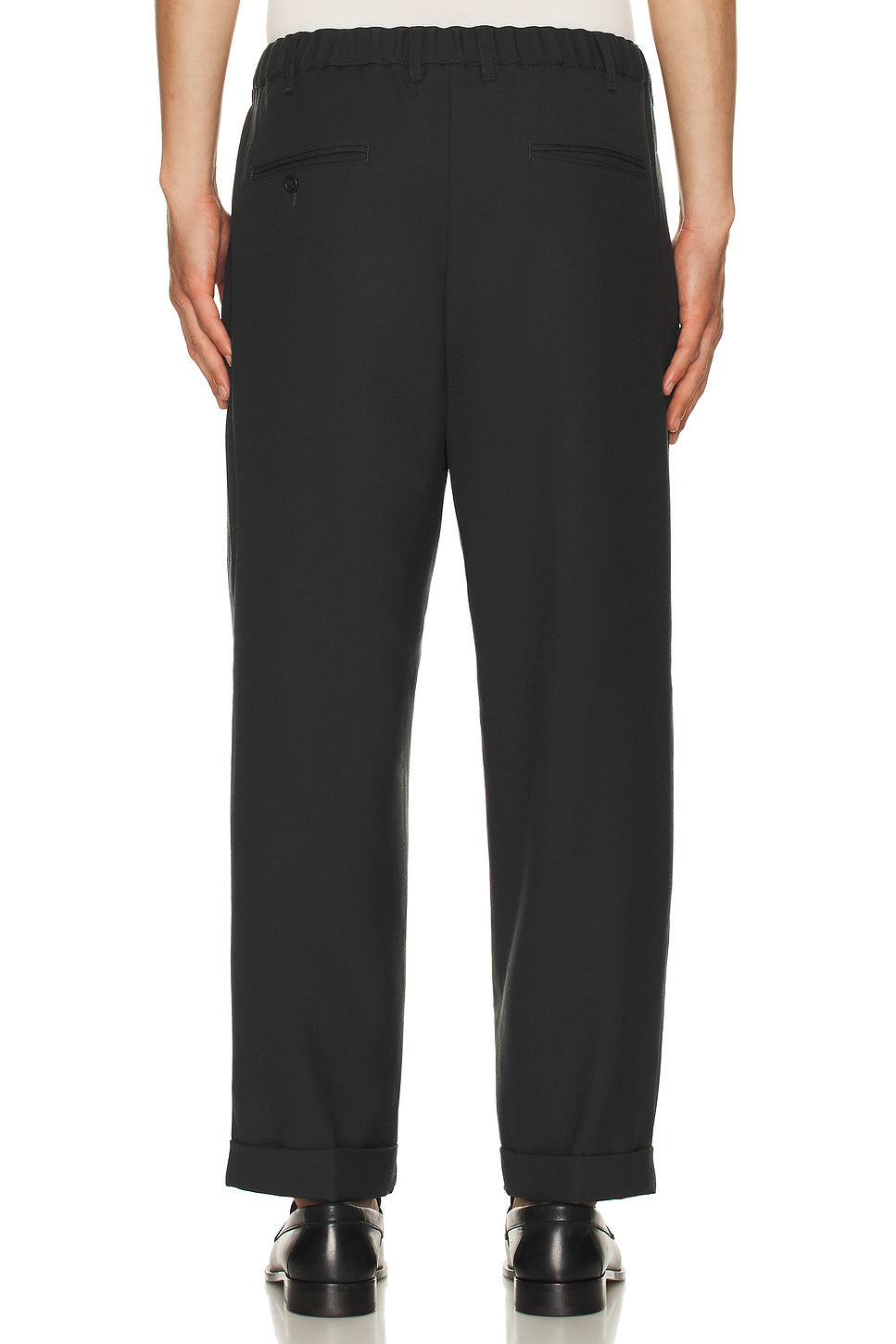 2 Pleats Relax Trousers Laundry Wool