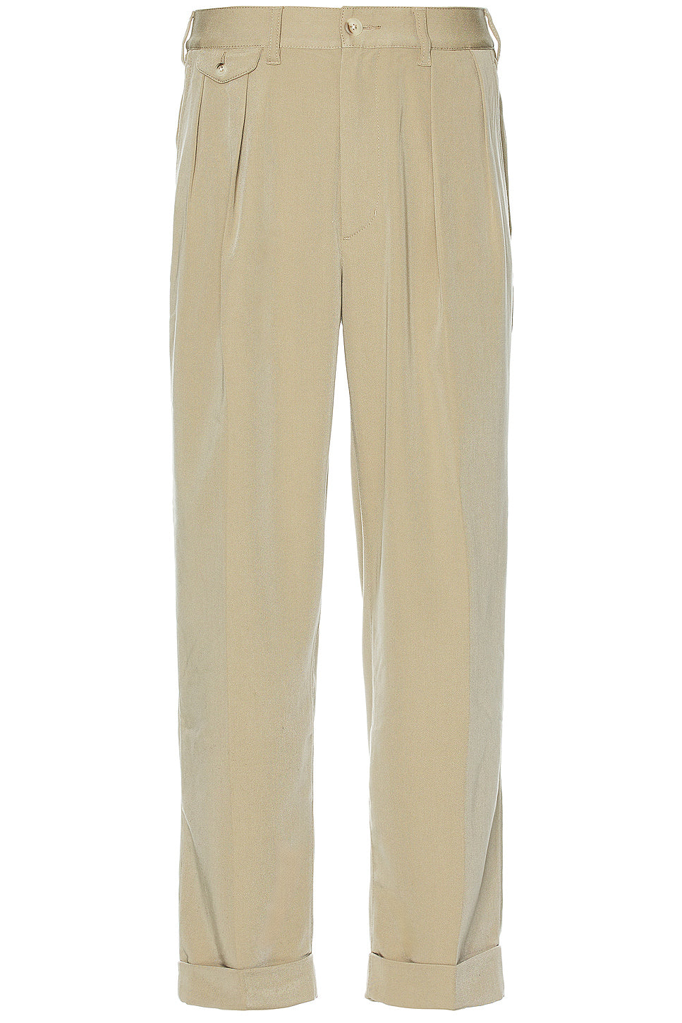 2 Pleats Trousers Pe Twill