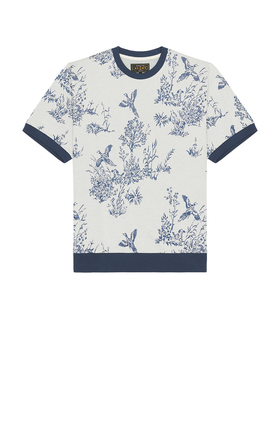 Knit Tee Bird Jacquard