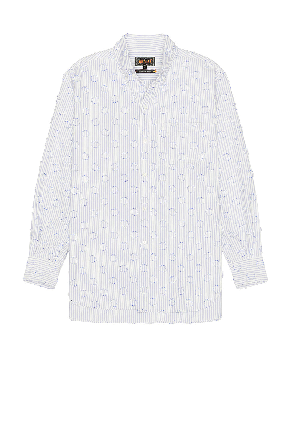B.D. Classic-Fit Burnout Dot Candy Stripe