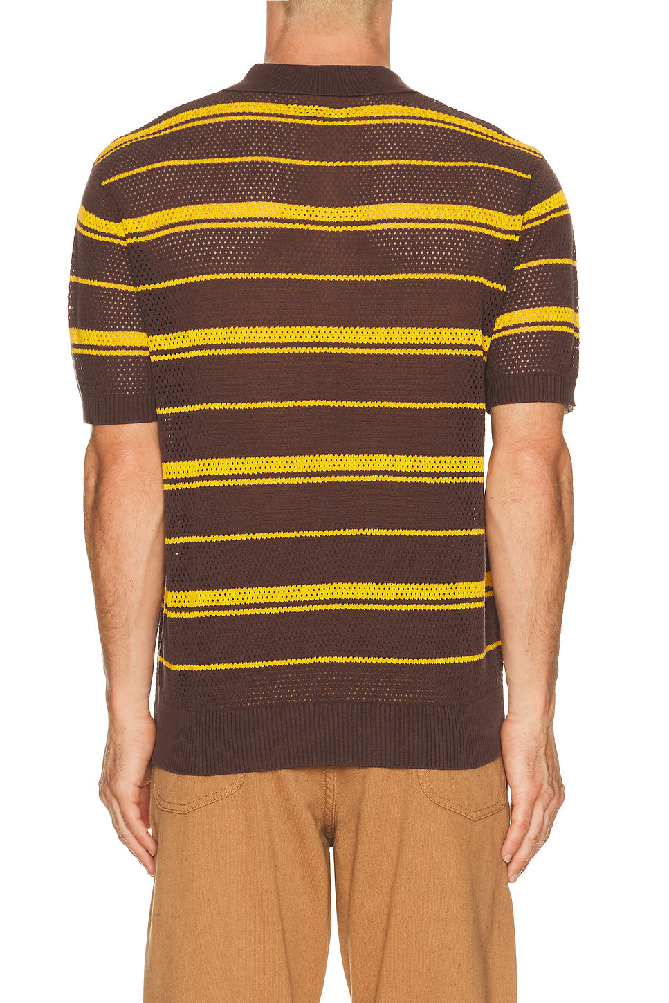 Mesh Polo Stripe