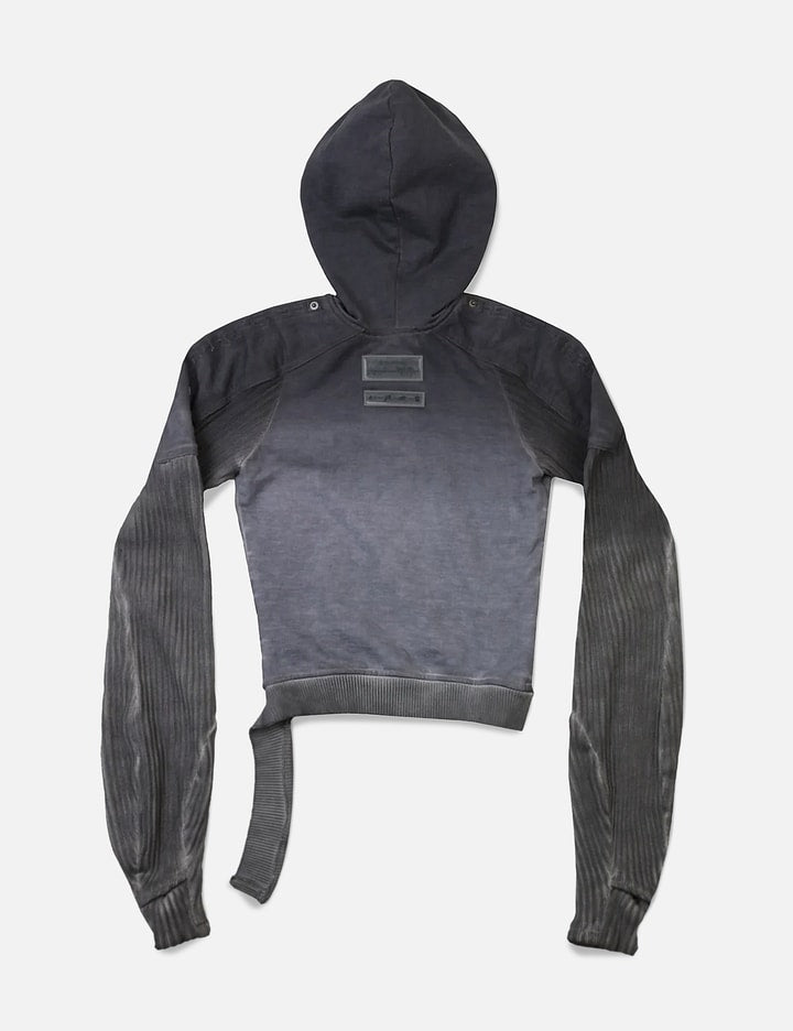 BRACES ASYMMETRIC ZIP UP HOODIE