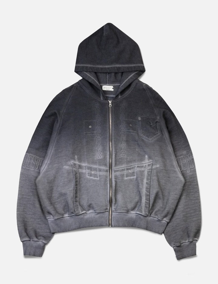 Braces Zip Up Hoodie