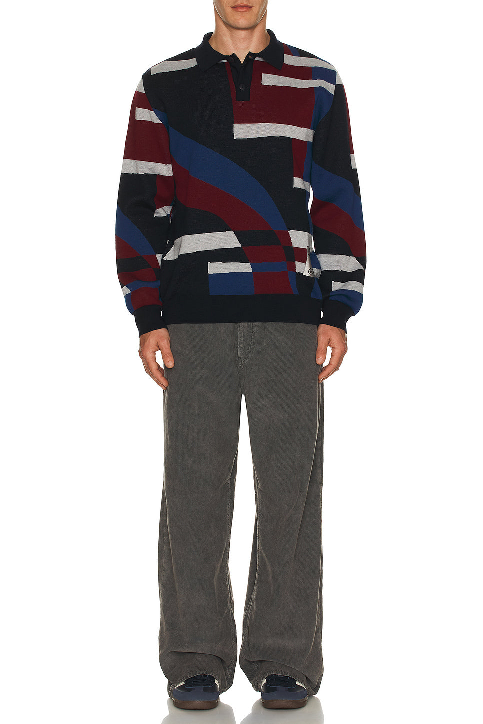 Vertical Forest Knitted Polo