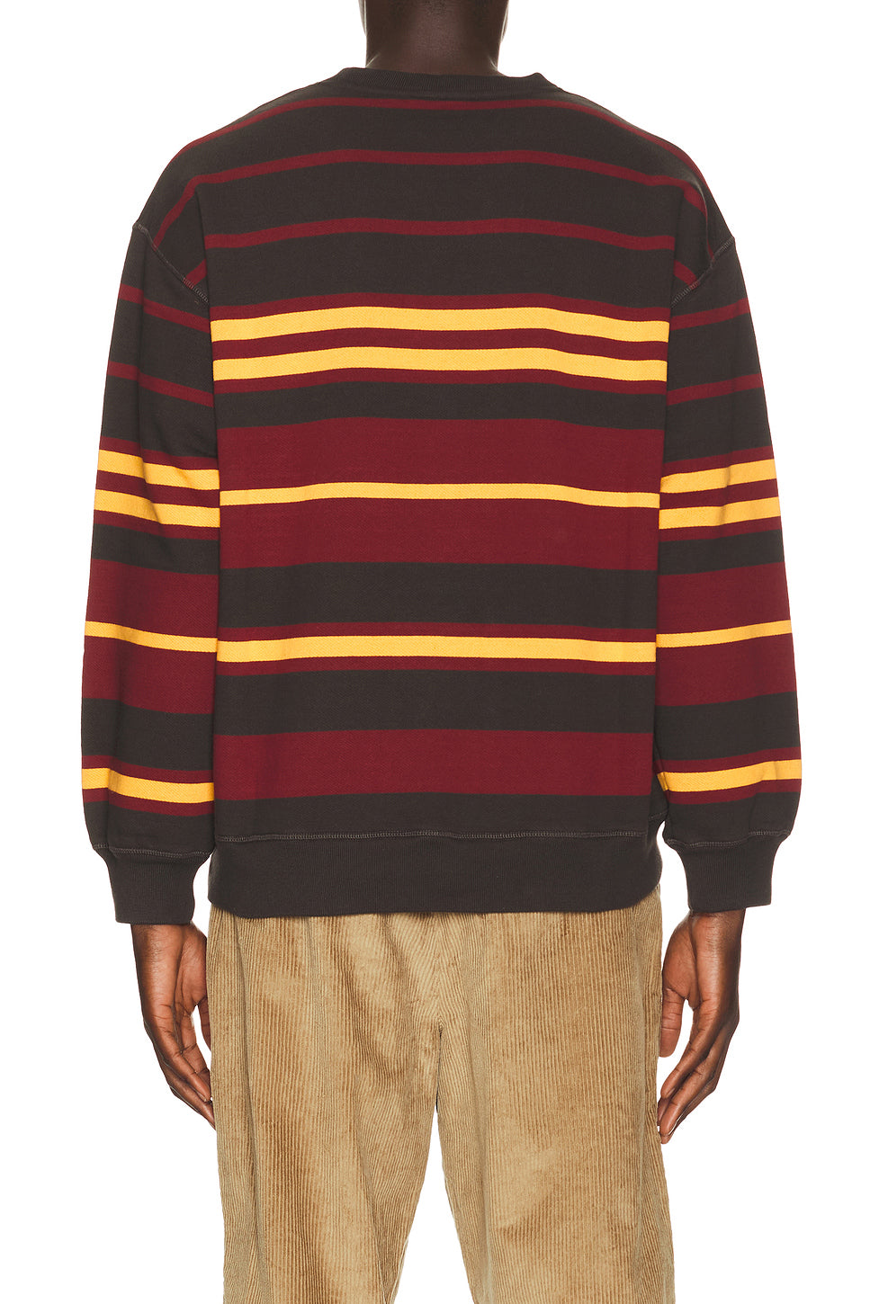 Sweatstriped Crew Neck Sweatshirt
