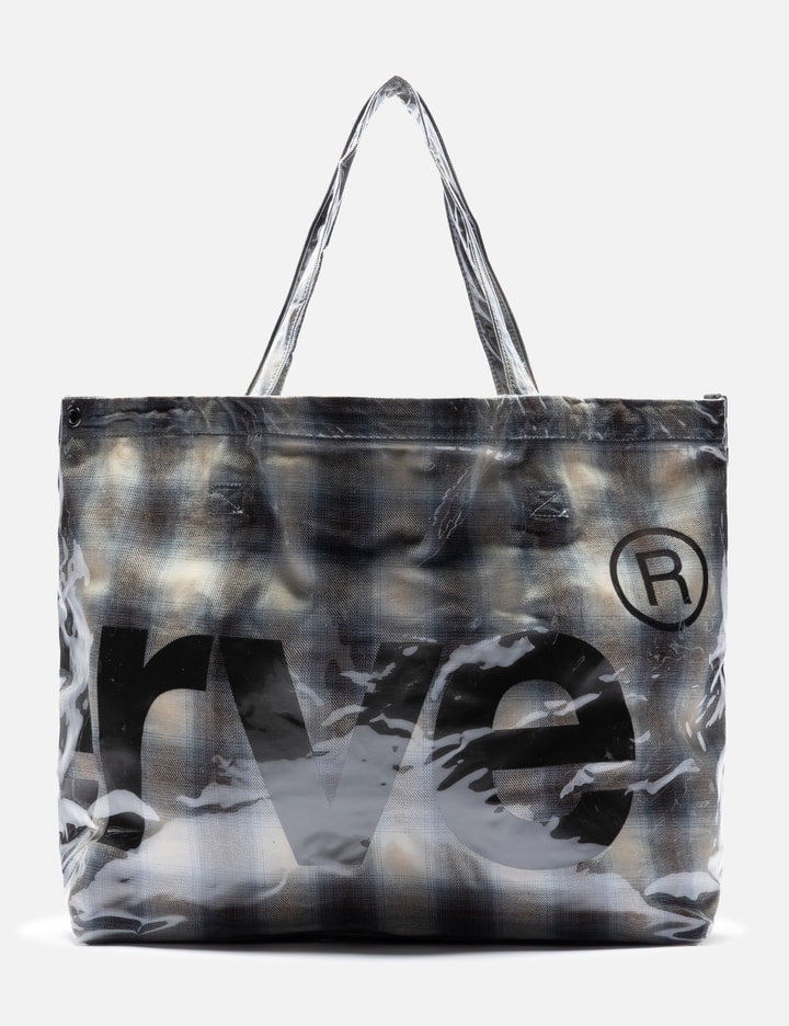 PVC Plaid Cross-Body Tote