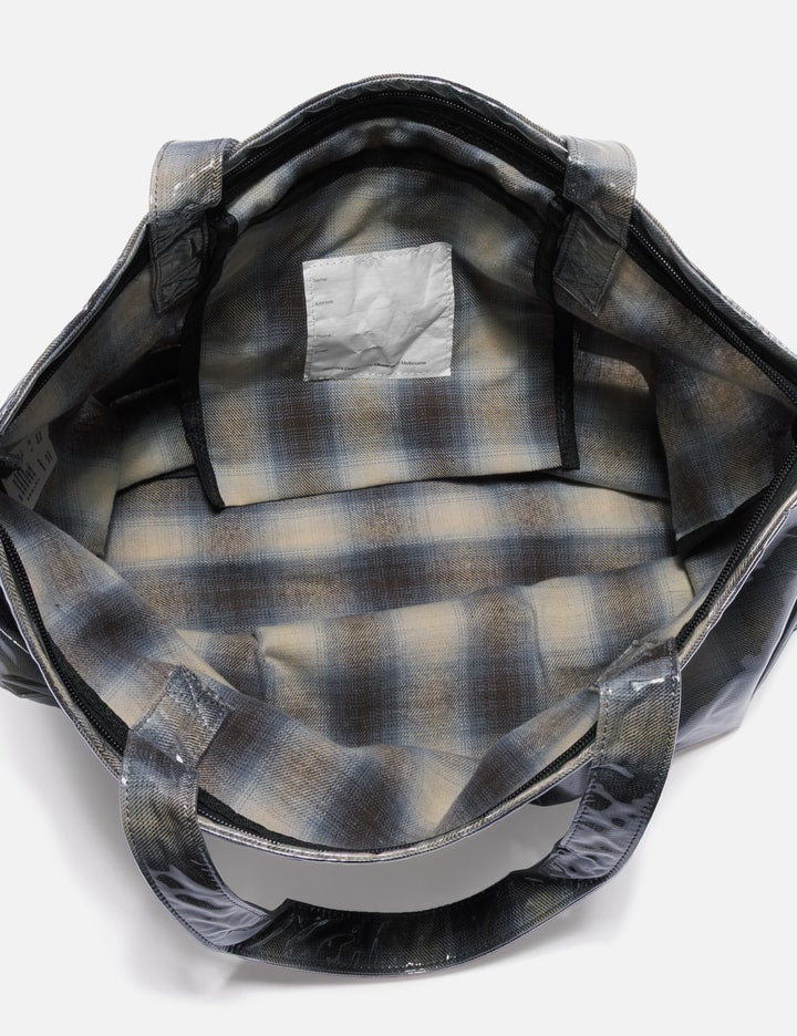 PVC Plaid Cross-Body Tote