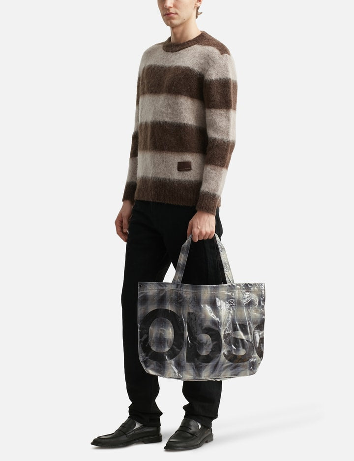 PVC Plaid Cross-Body Tote