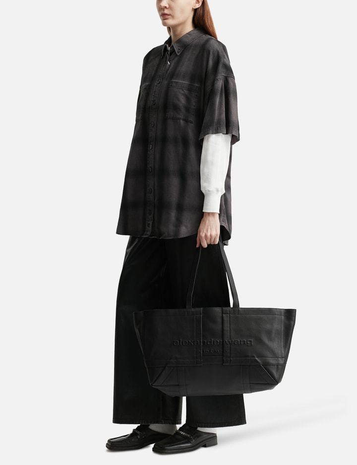 Pack Tote in Leather Large