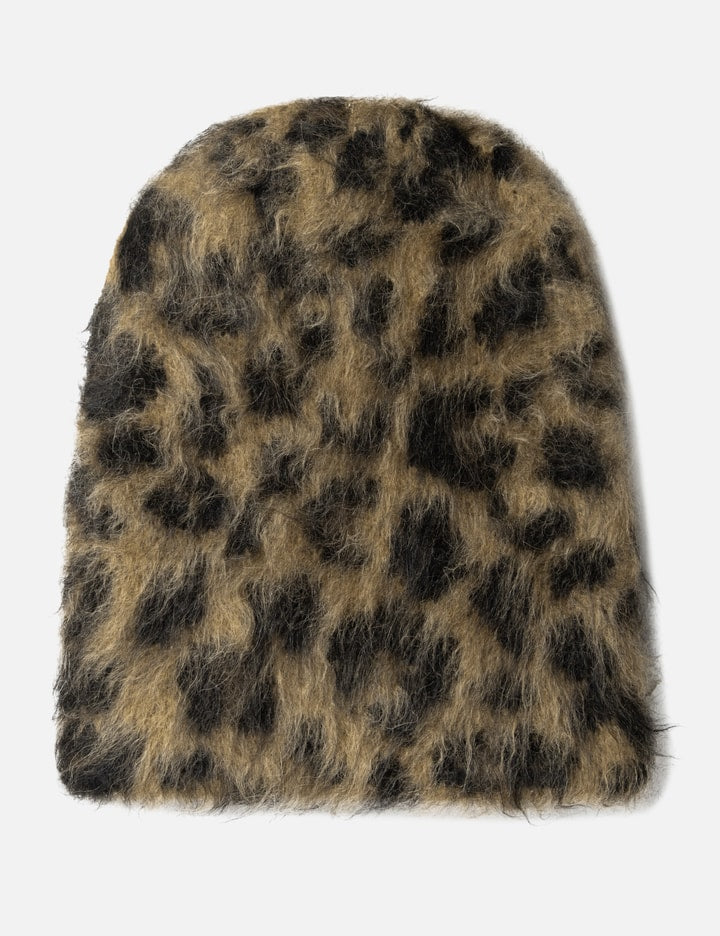 MOHAIR CB LEOPARD PRINT BEANIE