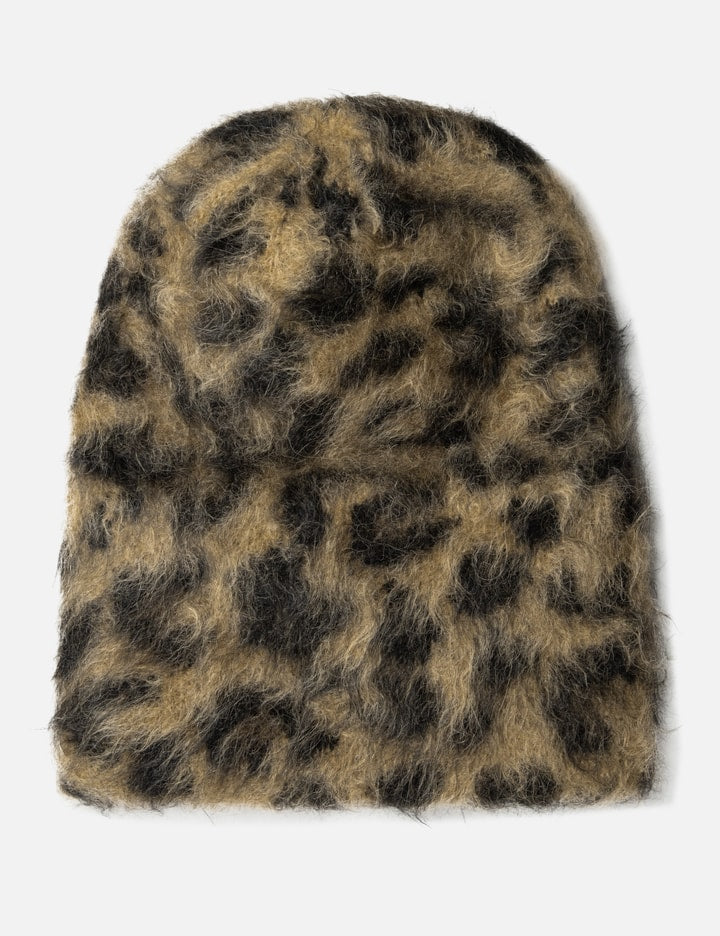 MOHAIR CB LEOPARD PRINT BEANIE