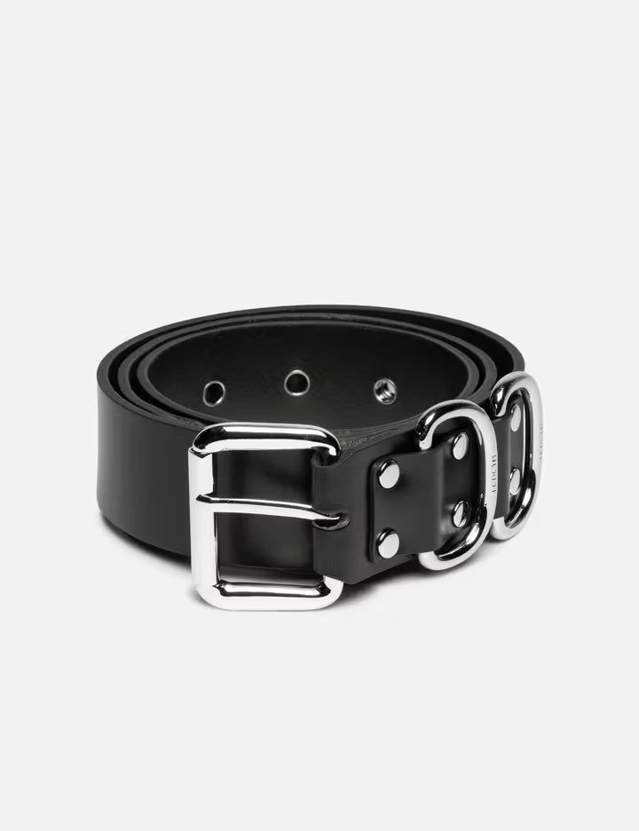 Eyelet D-Ring Leather Belt
