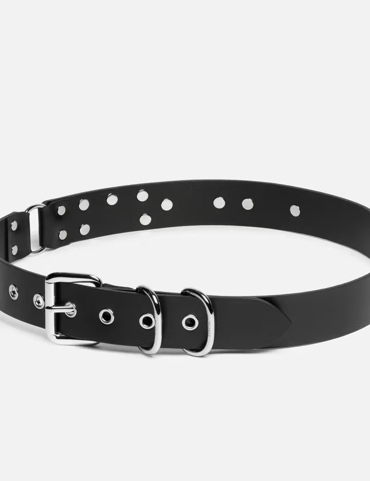 Eyelet D-Ring Leather Belt