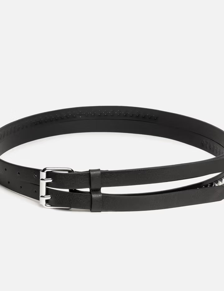 Double Strap Stud Belt