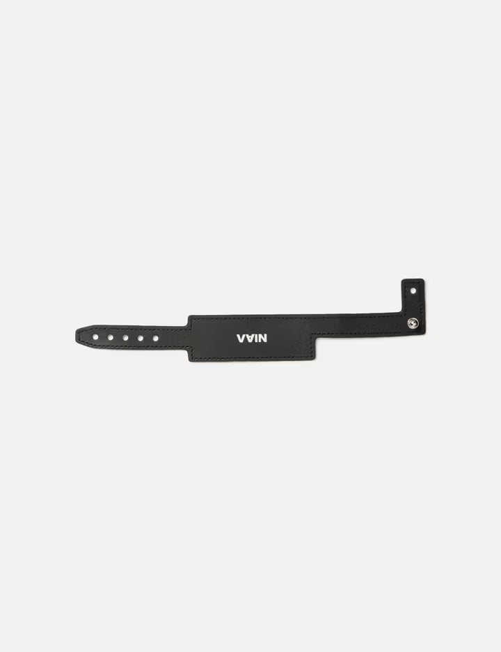 ID Leather Bracelet Black