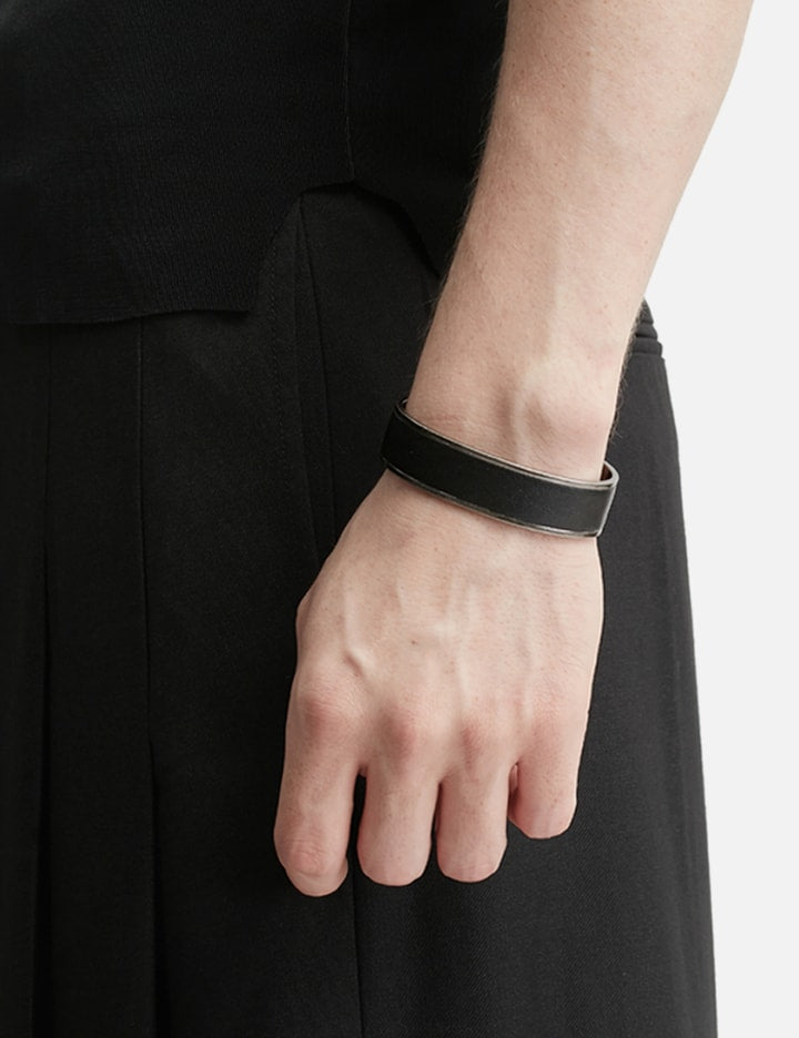 Acceptance Metal Leather Bangle