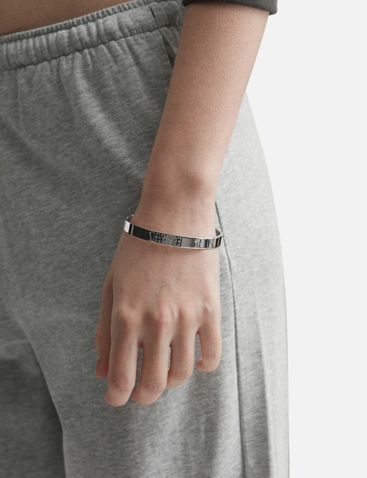 Numeric Minimal Signature Cuff Bracelet