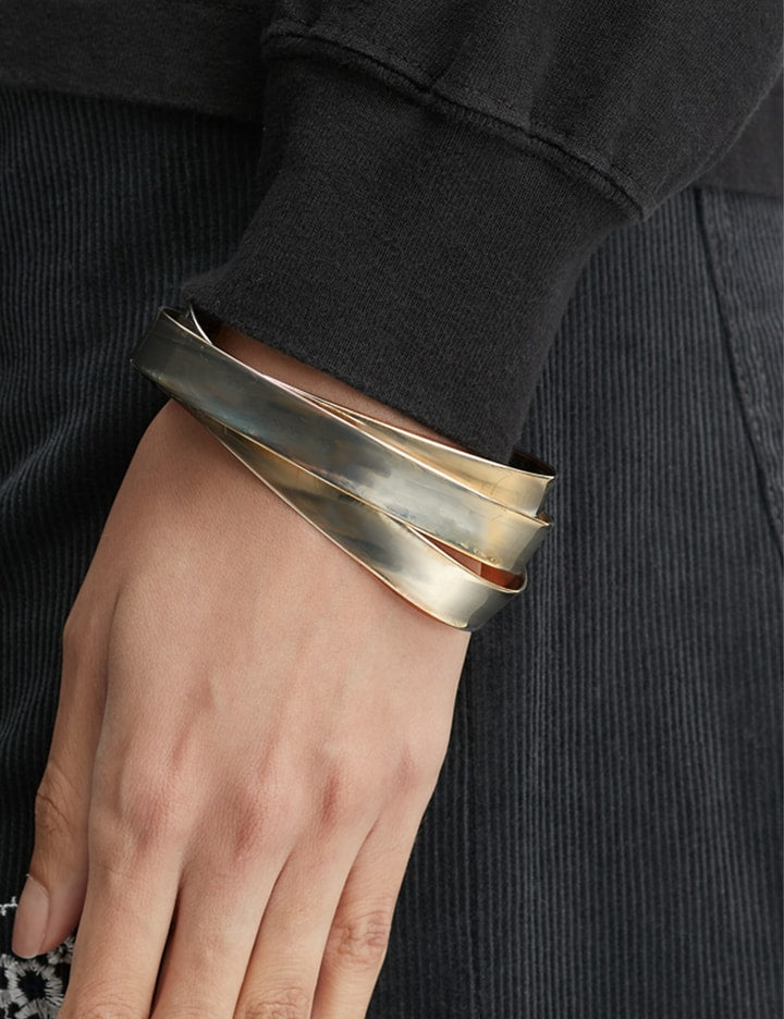 Suot Studio x Jeanne Friot Sterling Silver 3-Ribbon Palm Cuff