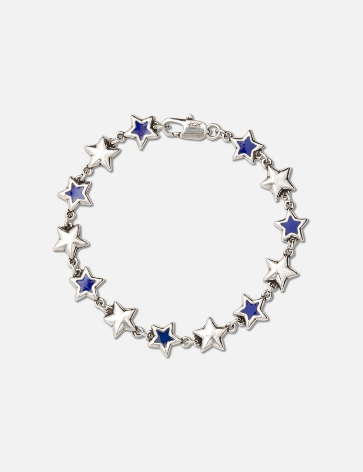 Blue Enameled Stars Bracelet