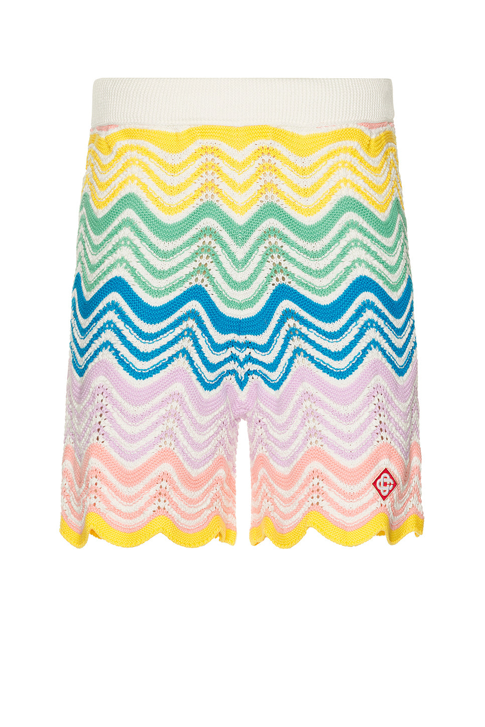 Gradient Wave Knit Short