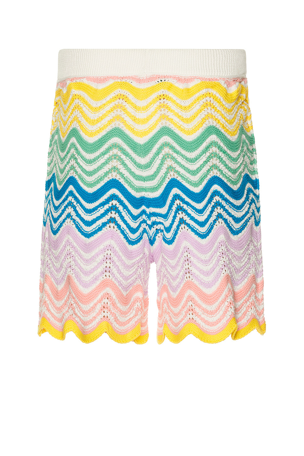 Gradient Wave Knit Short