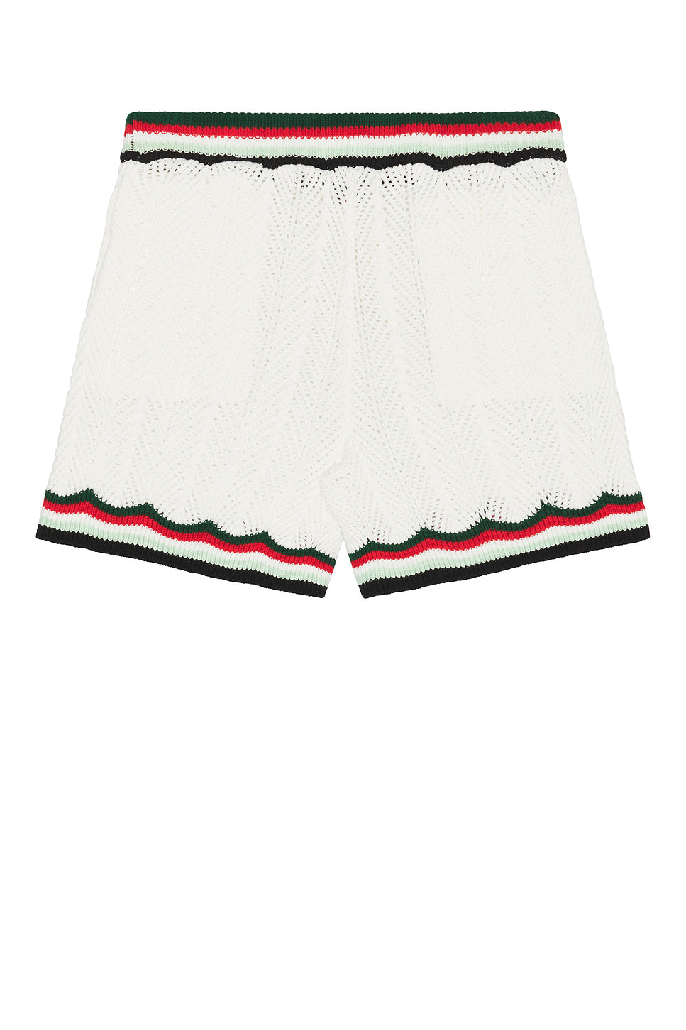 Chevron Faux Crochet Shorts