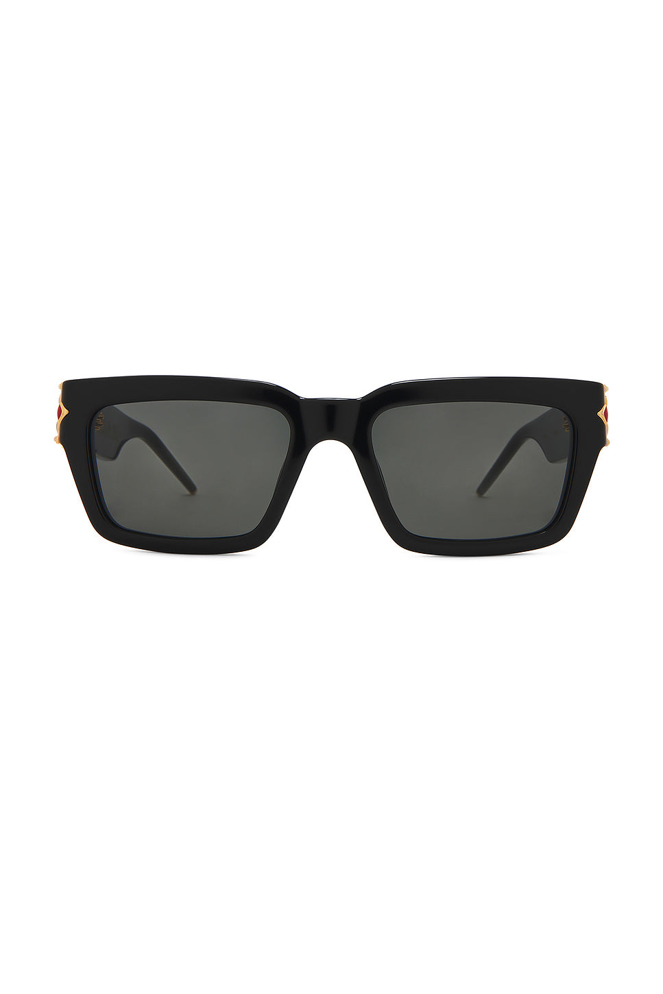 Gold Plated Monogram Plaque Sunglasses