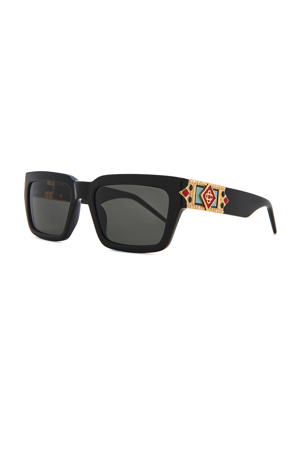 Gold Plated Monogram Plaque Sunglasses