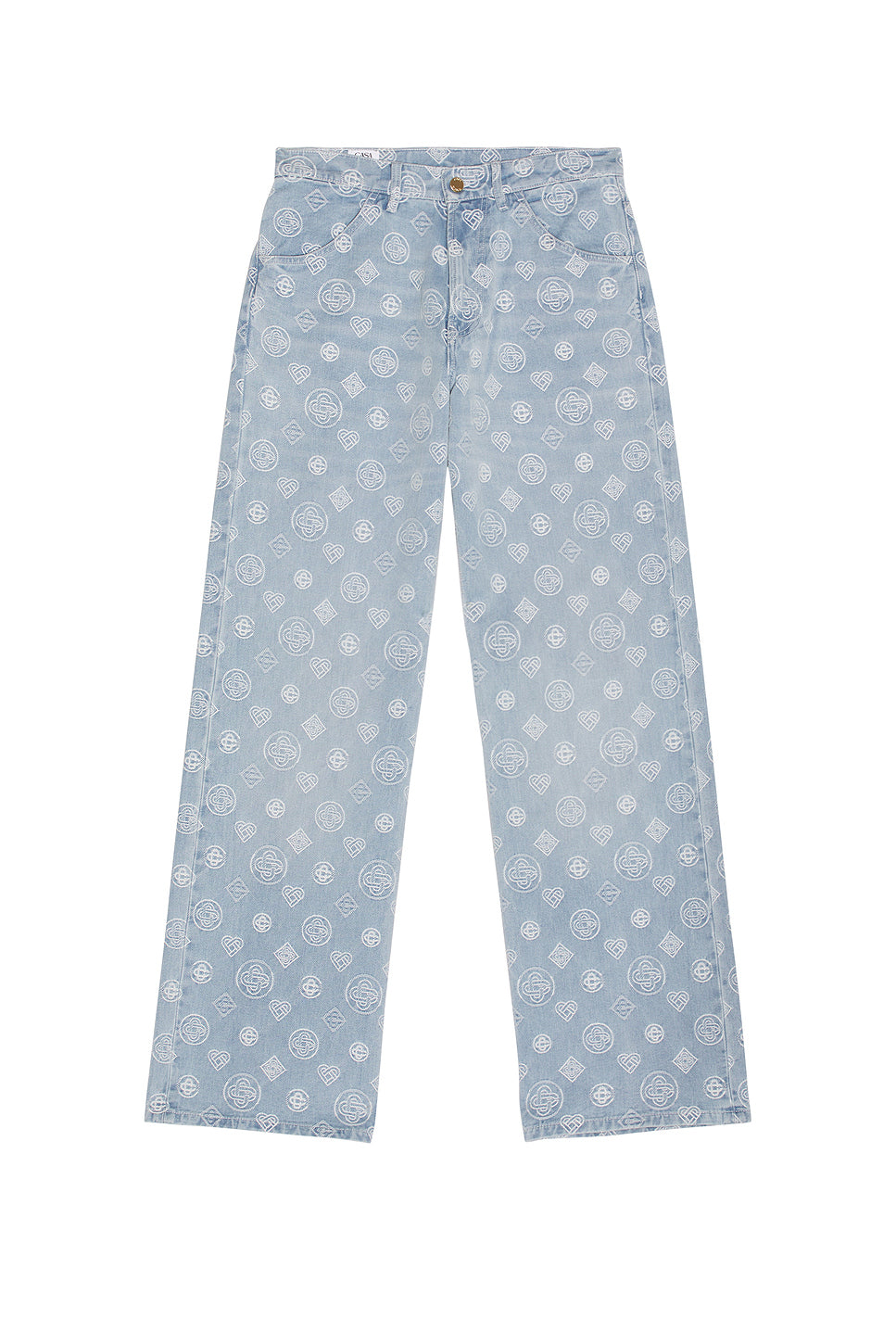 Relaxed Fit Monogram Jeans