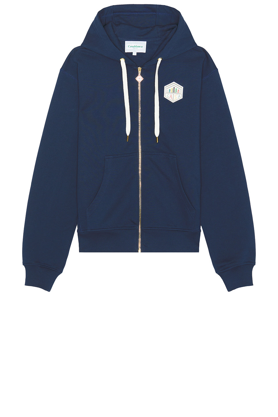 Casa Temple Rubber Patch Zip Hoodie