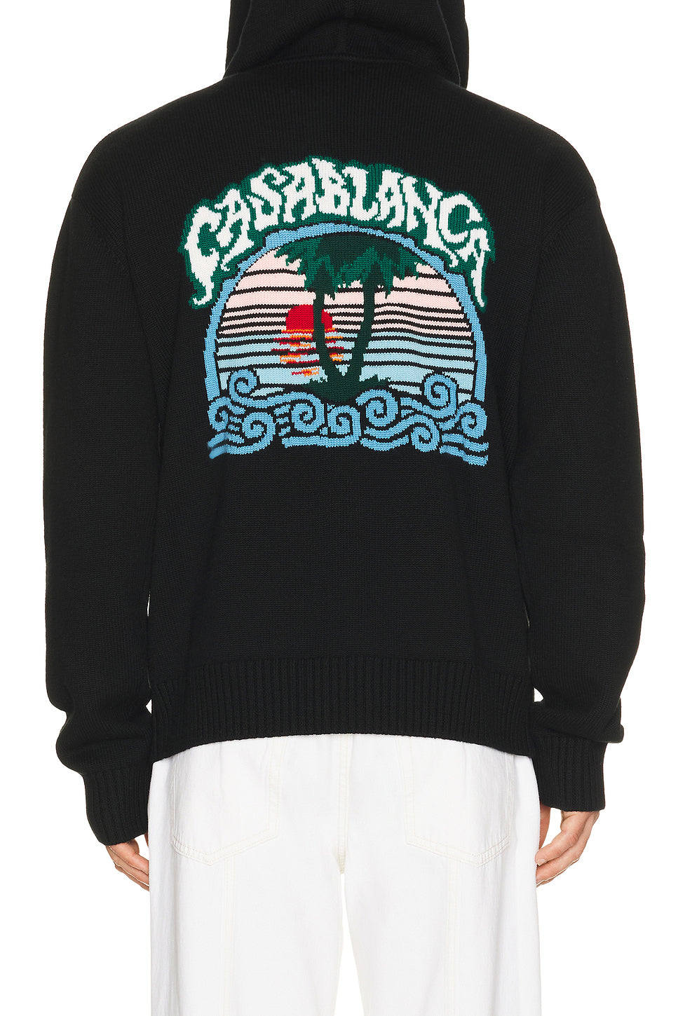 Palm Tree Emblem Zip Up Hoodie