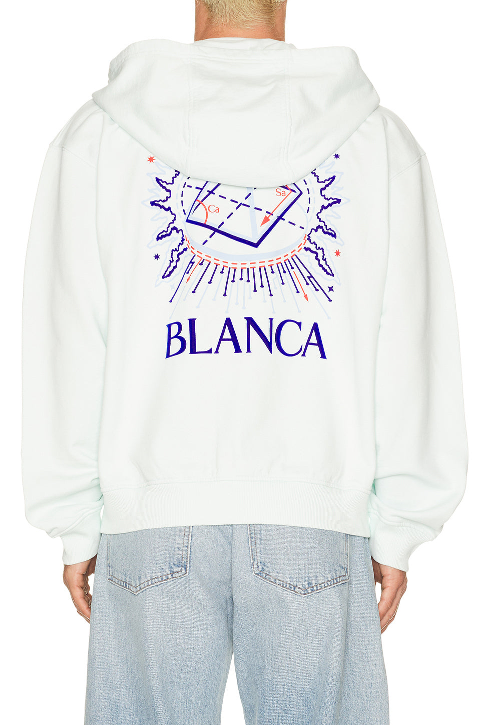 Celestial Pyramid Flock Printed Classic Zip Up Hoodie