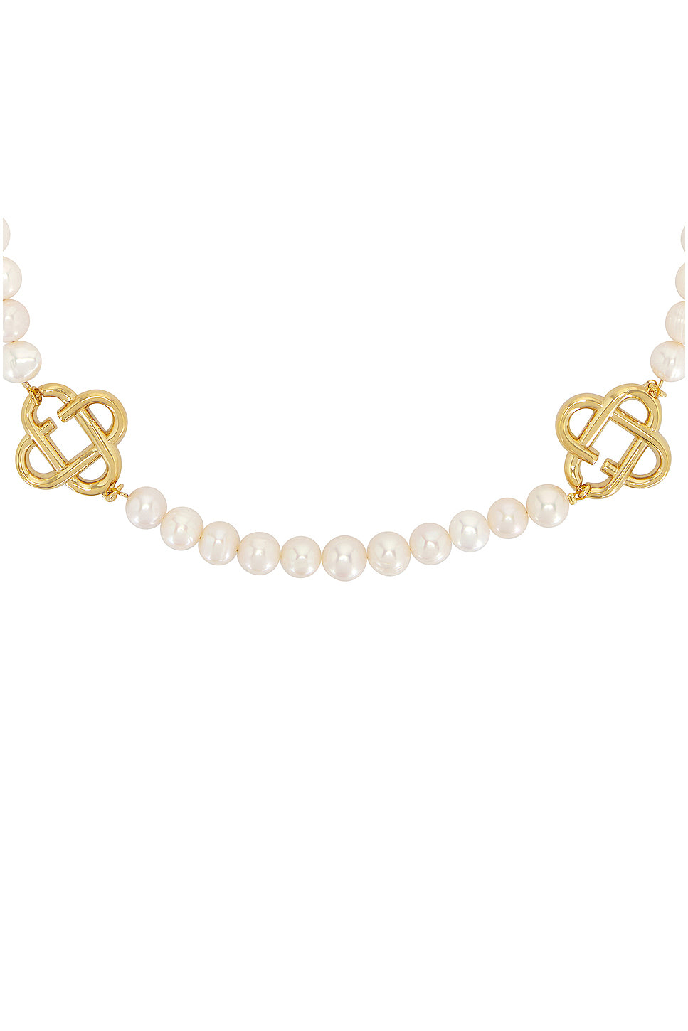 Medium Pearl Logo Necklace