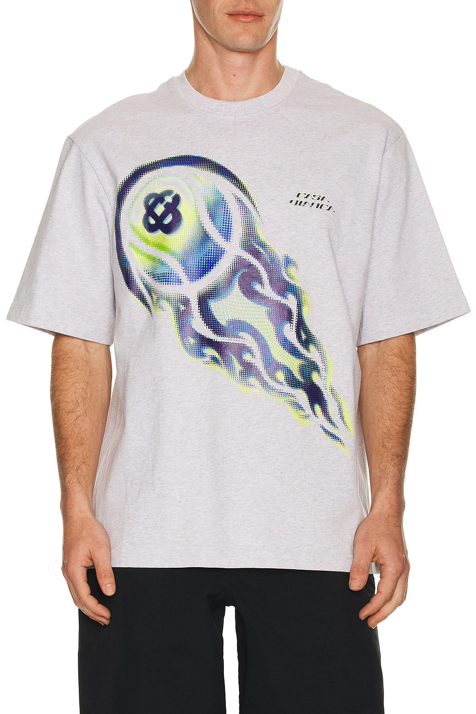 Flaming Tennis Ball Oversized T-Shirt