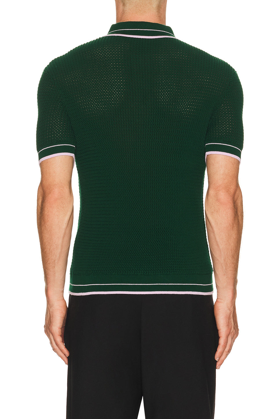 Mock Mini Crochet Polo