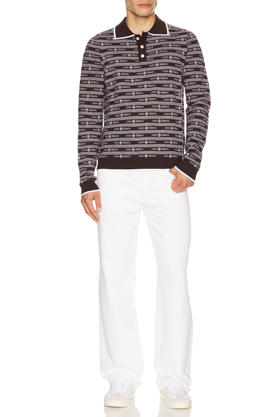 Wordmark Long Sleeve Polo
