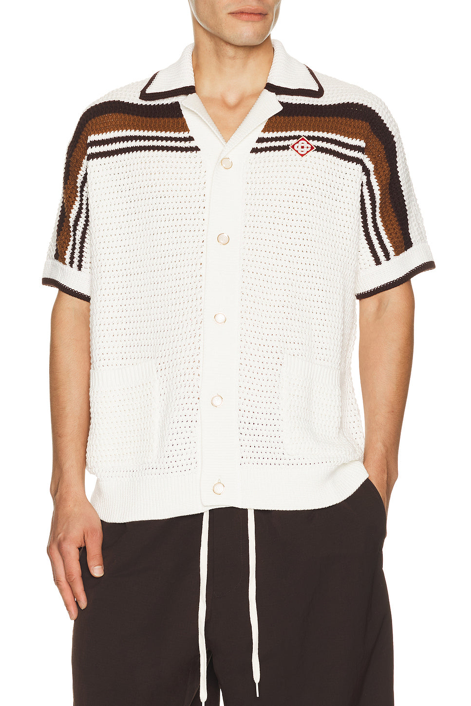 Crochet Short Sleeve Shirt