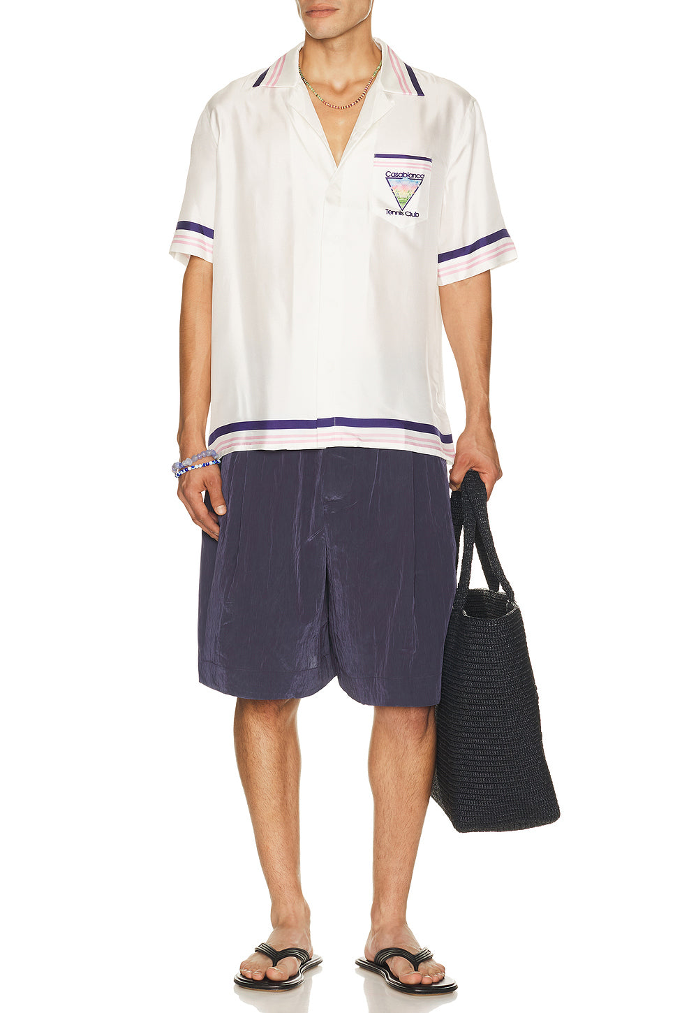 Cuban Collar Short Sleeve Shirt