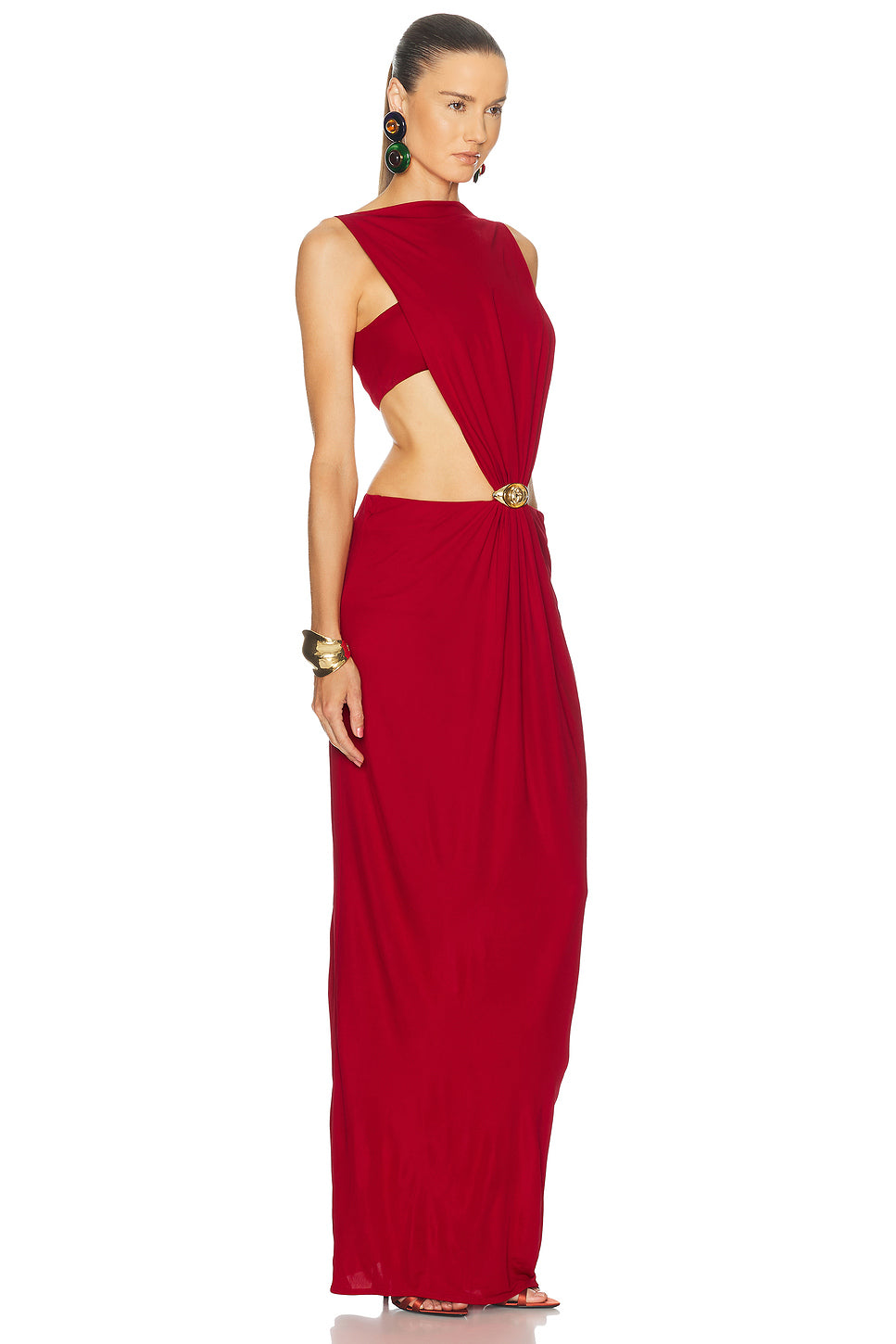 Jersey Cut Out Maxi Dress