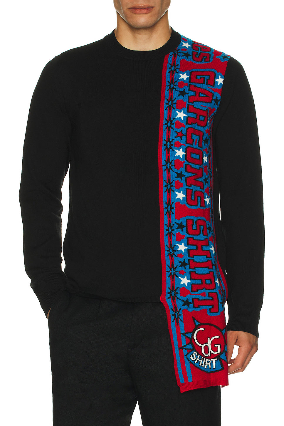 Intarsia Pullover Sweater