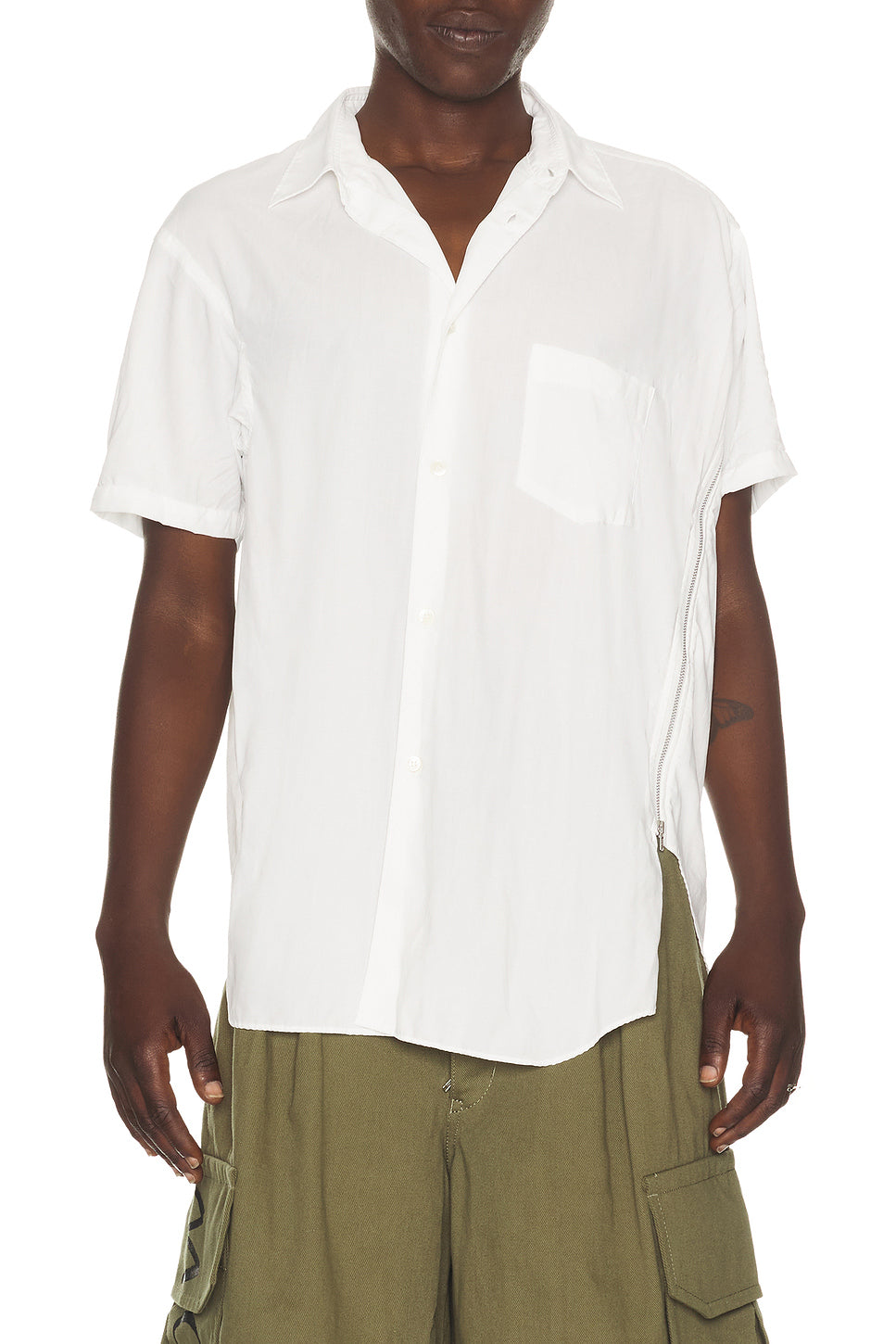 Poplin Zipper Shirt