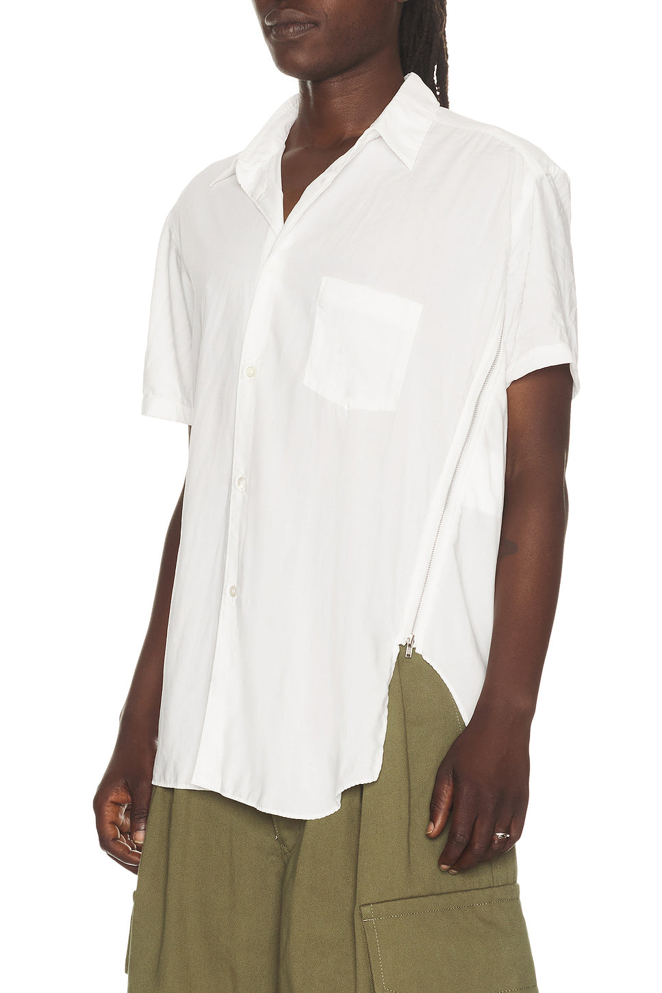 Poplin Zipper Shirt
