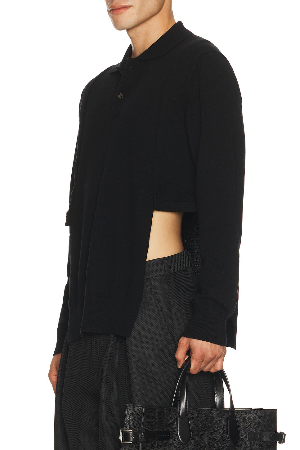 Long Sleeve Knit Polo