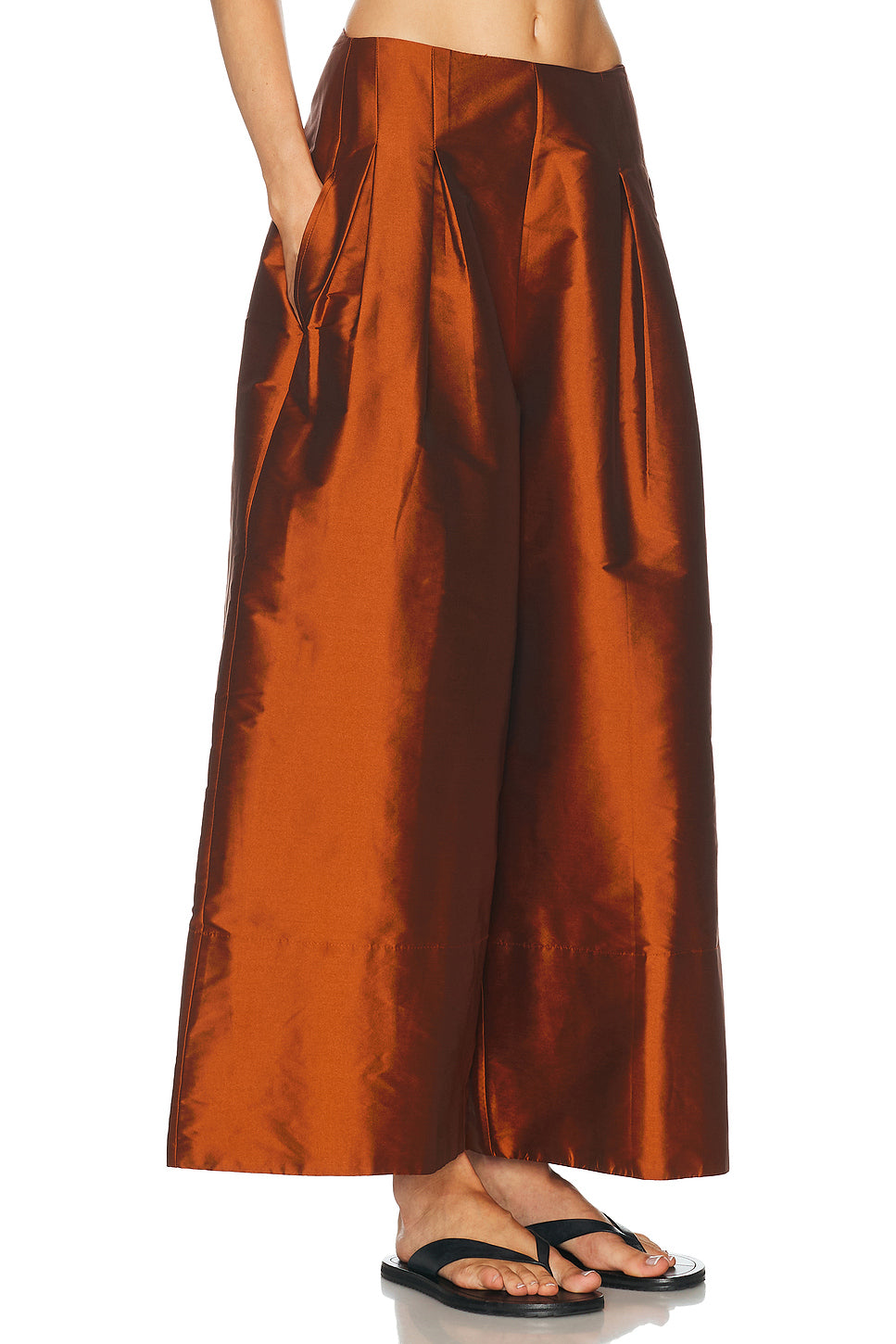Techno Taffeta Ultra Wide Leg Pant