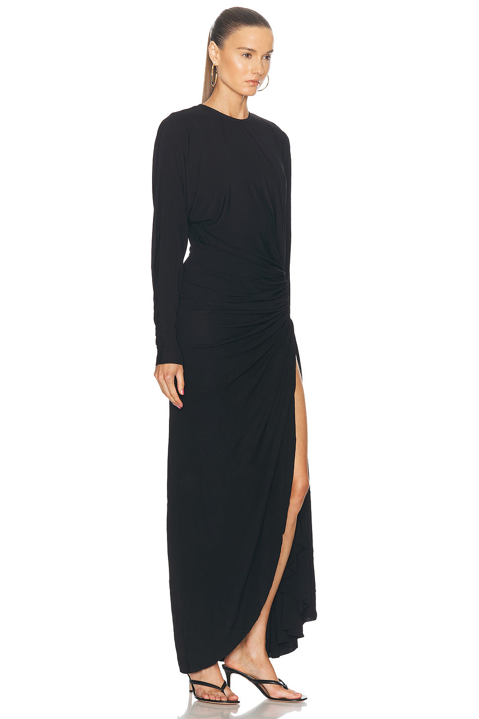 Helix Crystal Stone Long Sleeve Dress