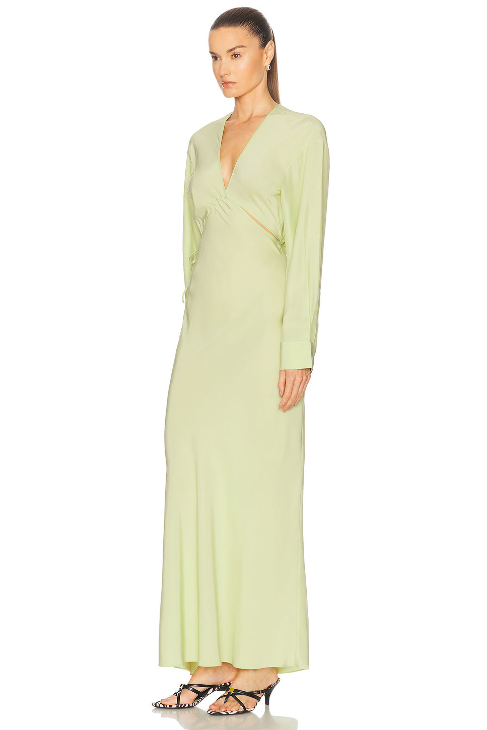 Crosscut Silk Dress