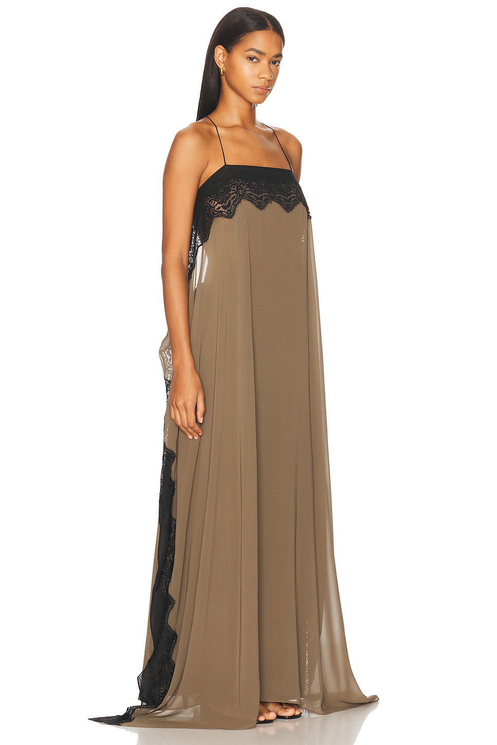 Verve Lace Floating Silk Dress