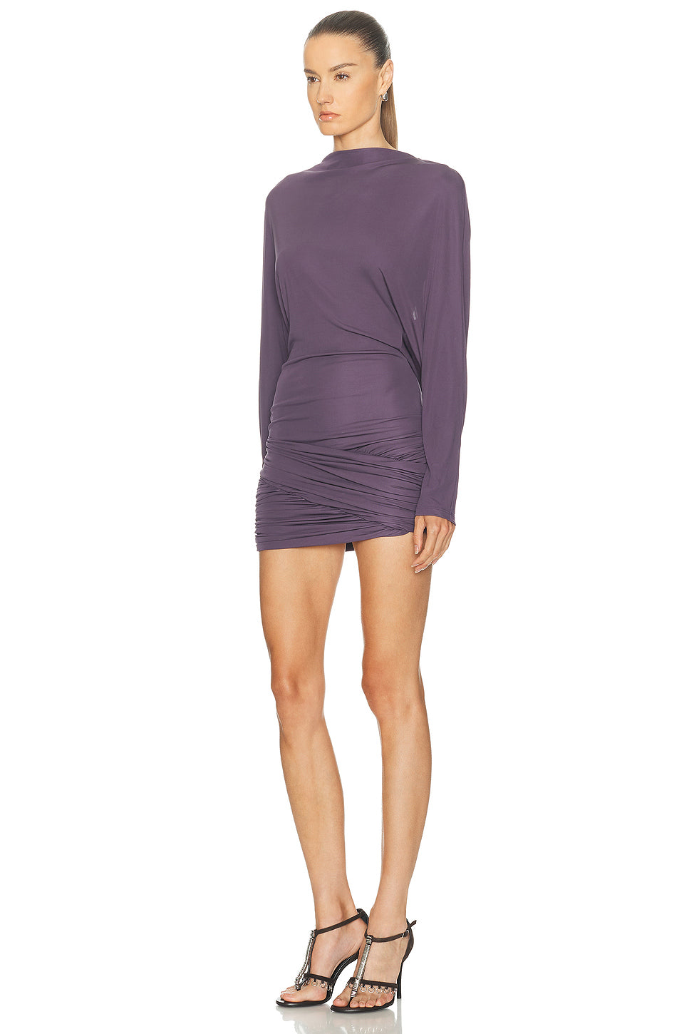 Luna Draped Jersey Mini Dress