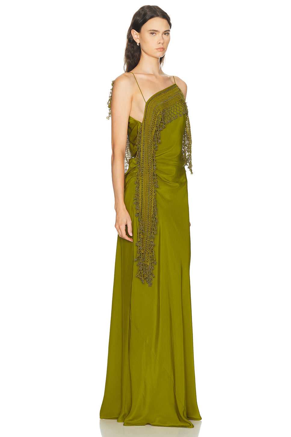 Droplet Bead Crochet Trimmed Cami Dress
